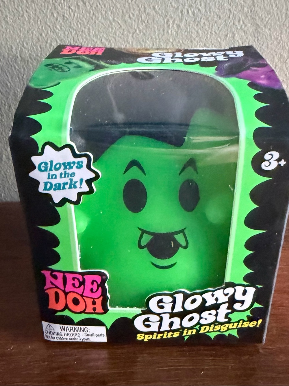 Nee Doh Glowy Ghost Glow-in-the-Dark Stress Ball - Green